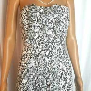 Cynthia Steffe Black and White Strapless Dress Size 10